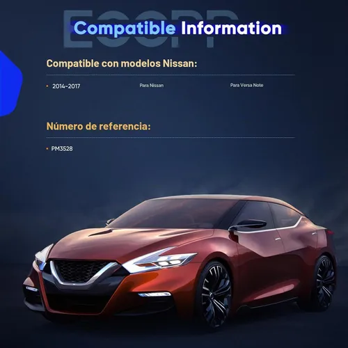 Vista 2 de ECCPP Soporte de elevación puntales de escotilla resortes de gas para Nissan para Versa 2014-2017