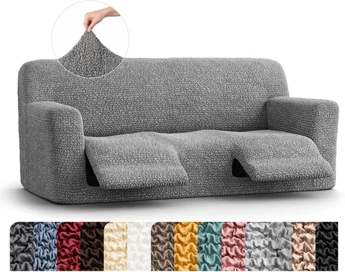 Vista 58 de PAULATO BY GA.I.CO. Funda para sillón reclinable, funda de ajuste suave, protector elástico de muebles reclinables de 1 pieza, tela hipoalergénica