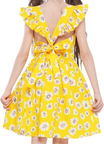 Vista 299 de Vestido de verano para niña, de algodón, con diseño floral