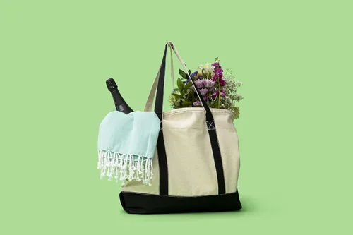 Vista 9 de Bolsas de lona extra grandes con cremallera, 22 pulgadas, resistente, con cremallera superior, con cremallera, 100% algodón orgánico, resistentes