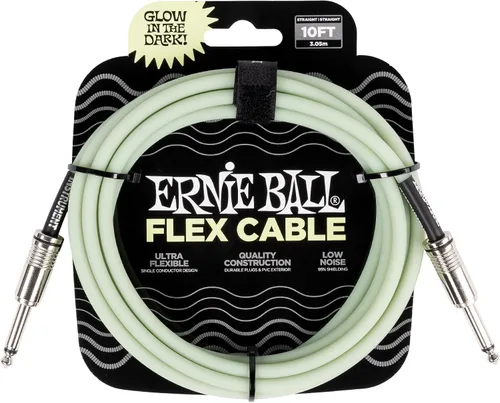 Vista 5 de Ernie Ball - Cable de instrumento flex recto/recto 10 pies - Negro (P06434)
