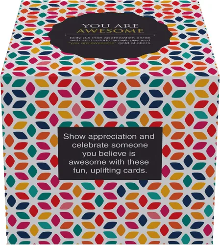 Vista 7 de Dessie 60 tarjetas inspiracionales con sobres de 3.5 x 3.5. Sellos "Eres Increíble" para reconocimiento, aliento, gratitud, afirmaciones positivas