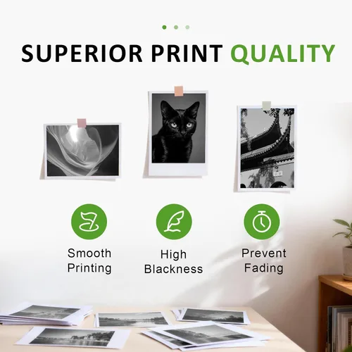 Vista 4 de 64XL - Cartuchos de tinta negros de alto rendimiento para 64XL, repuesto compatible con HP Envy Photo 7800 7855 7858 7155 7120 7158 7100 7164 6200