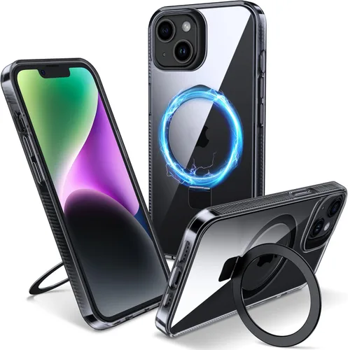Vista 33 de Funda magnética para iPhone Air – [Soporte invisible integrado] [Compatible con MagSafe] [Protección contra caídas de grado militar] Cubierta