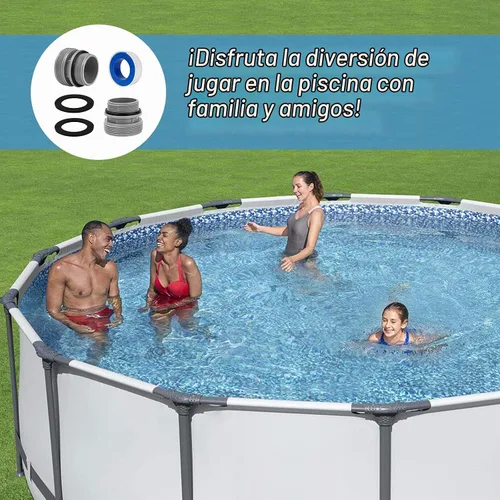 Vista 7 de Kit de adaptadores de conversión de manguera compatible con Intex Coleman