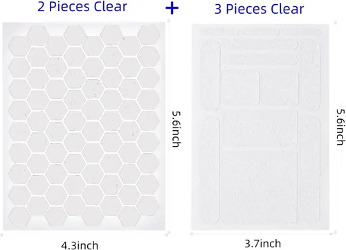 Vista 2 de 5 piezas de cinta de agarre para teléfono, calcomanías de agarre para dedos, kit de tracción adhesiva para fundas de teléfonos celulares, mouse