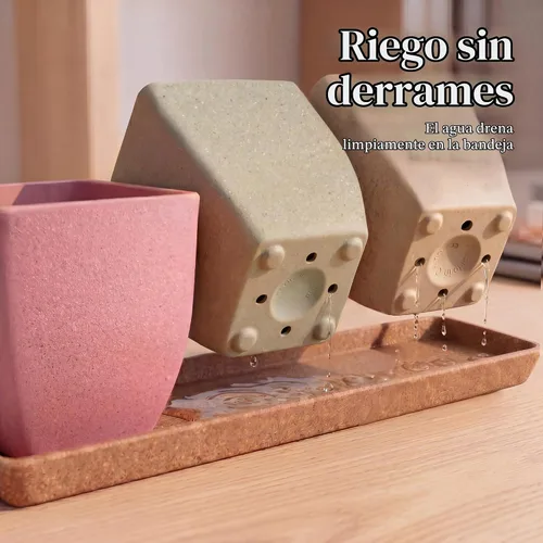 Vista 3 de Macetas pequeñas con agujeros de drenaje para macetas de hierbas