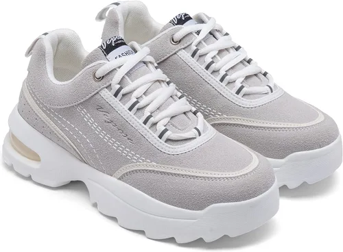 Vista 5 de Vepose 8019 - Tenis de moda para mujer, con amortiguación de aire, con cordones, para correr, de espuma viscoelástica, para caminar