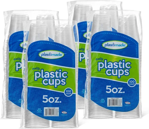 Vista 12 de Vasos reutilizables desechables de plástico transparente de 3 onzas para beber, baño, enjuague, prueba, medicamentos, fiesta, hogar, oficina, agua 1
