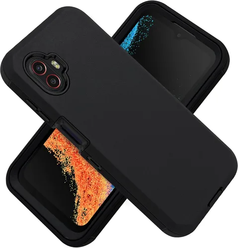 Vista 3 de Funda con clip para cinturón para Samsung Galaxy XCover 6 Pro, funda protectora de cuerpo completo para teléfono con protector de pantalla