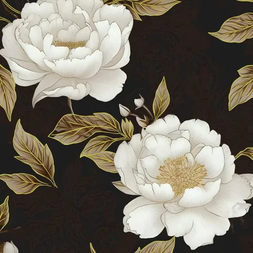 Vista 16 de BOKEBEVE Papel Pintado Vintage de Despegar y Pegar Hojas Papel de Contacto Oro Negro Floral para Estante de Libros Forro de Cajón Amigable