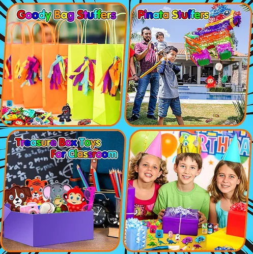 Vista 7 de KissFuture 1000 piezas de recuerdos de fiesta para niños, juguetes sensoriales a granel, caja del tesoro de premios para aula, regalos