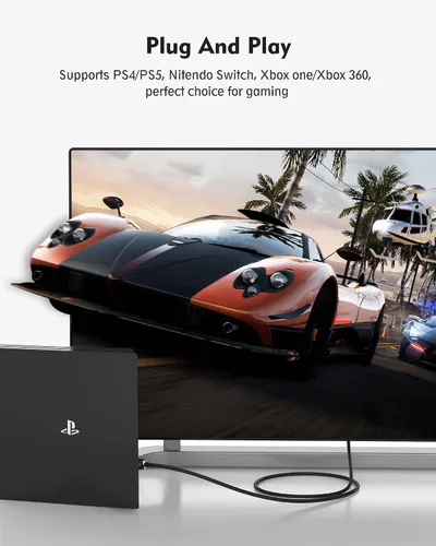 Vista 6 de Silkland Cable HDMI ARC para barra de sonido de 3.3 pies, [e ARC, HDCP 2.2, Ethernet] Cable HDMI de alta velocidad de 18 Gbps, cable HDMI trenzado
