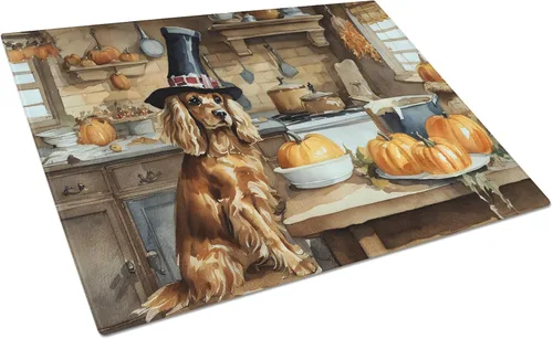 Vista 41 de Caroline's Treasures DAC1720LCB Affenpinscher - Tabla de cortar de vidrio con calabazas para cocina de otoño, grande, decorativa, de vidrio