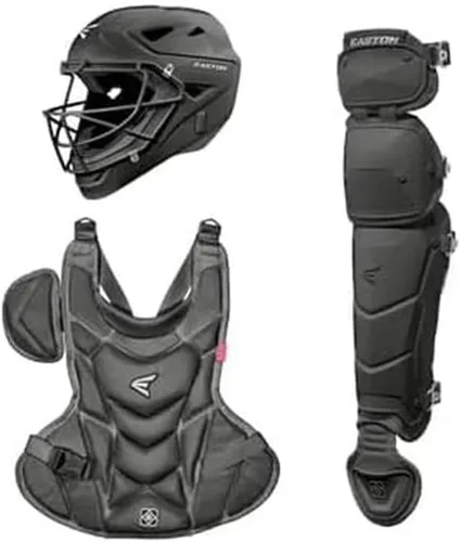 Vista 10 de Easton Jen Schro My Very First Youth Softball Catcher’s Set Helmet, Leg Guards & Chest Protector Included