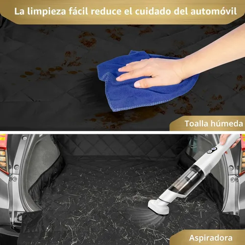 Vista 6 de F-color Forro de carga para perros SUV, resistente al agua, cubierta de carga para mascotas, tapete para asiento de perro de tamaño mediano, SUV