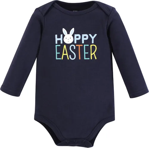 Vista 38 de Hudson Baby Body unisex de algodón de manga larga para bebé, leopardo rosa rojo