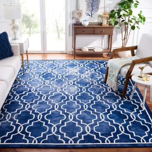 Vista 20 de SAFAVIEH Dip Dye Collection DDY539G - Alfombra decorativa de lana prémium hecha a mano con acuarela marroquí de 2 x 3 pies, color beige/marfil