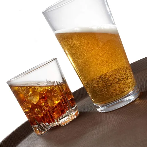 Vista 4 de Jubilee Bandejas redondas de 14 pulgadas para servicio de restaurante (juego de 2), color marrón, bandeja antideslizante certificada NSF