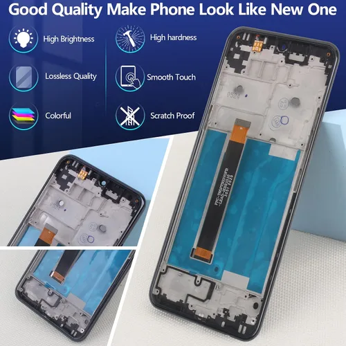 Vista 4 de Pantalla para LG K51 reemplazo táctil digitalizador para LG K51 LCD K500 K500UM K500KM K500MM LMK500MM LMK500MM LCD Panel de reemplazo con kit