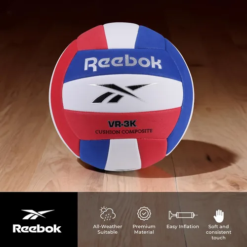 Vista 2 de Reebok - Tamaño oficial de voleibol, cubierta compuesta, paneles suaves al tacto