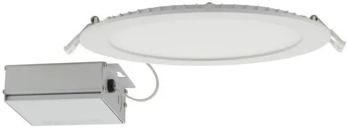 Vista 9 de Satco CCT Downlight LED de ajuste delgado con lente plana con controlador remoto, cuadrado de 8 pulgadas, color blanco