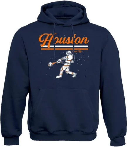 Vista 11 de Xtreme Apparrel Crush City Houston Space City Astronaut - Sudadera con capucha para los fanáticos del béisbol
