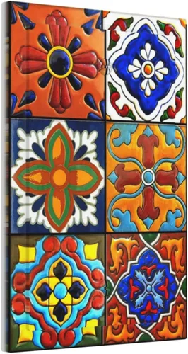 Vista 112 de Azulejos Negros Texturas Modernas Retro Marruecos 1 Gang Cubierta de Interruptor de Luz Sin Dispositivo Placa de Pared en Blanco Decorativa Placa