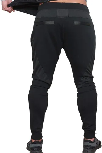 Vista 3 de MECH-ENG Pantalones deportivos de gimnasio para hombre, pantalones deportivos casuales de fitness