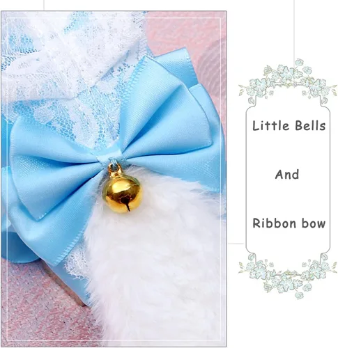 Vista 6 de Cosplay Girl - Diadema de peluche con orejas de conejo, accesorio para la cabeza