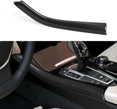 Vista 17 de 2 piezas de calcomanías para rejilla de aire del salpicadero, estilo carbono, de ABS, para ajuste en las rejillas de aire acondicionado, para BMW