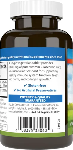 Vista 3 de Carlson - Vitamina C 1,000 mg, 100