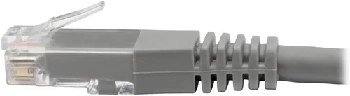 Vista 4 de Tripp Lite Cable de conexión moldeado Gigabit Cat6 Cat5e RJ45 M/M 550MHz Gris