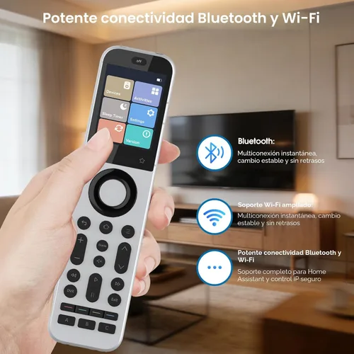 Vista 7 de SofaBaton Control remoto universal X2 con pantalla táctil y concentrador, control remoto inteligente todo en uno con base de carga y aplicación