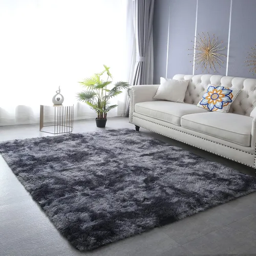 Vista 36 de Alfombra redonda beige para dormitorio: alfombra suave y esponjosa de 4 x 4 pies para sala de estar, alfombra redonda de felpa peluda