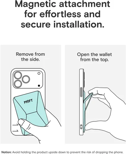 Vista 9 de MOFT Soporte magnético para cartera compatible con iPhone 17/16/15/14/13/12, ajuste de ángulo y soporte de teléfono compatible con MOVAS Magsafe