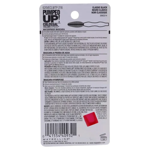 Vista 4 de Máscara de pestañas lavable Maybelline New York, Negro clásico