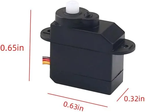 Vista 5 de 2 unids DM-S0020 0.07 oz Ultra-Micro Servo Motor sin núcleo 180 grados 0.07 oz Servo digital con conector JR 3.7V-5V para RC Hobby Modelo Avión