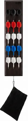 Vista 2 de Viper Soporte de dardos montado en la pared/exhibidor de caddy, capacidad para 12 dardos de acero y punta suave
