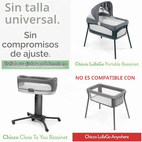 Vista 2 de Joey + Joan Sábanas de moisés para cuna Babybond 3 en 1, 2