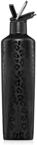 Vista 11 de BrüMate ReHydration - Botella de agua aislada 100% a prueba de fugas de 25 onzas con pajilla, cantimplora de agua de acero inoxidable (negro mate)
