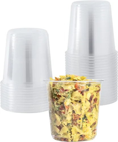 Vista 12 de Karat Contenedor Deli Redondo de 8oz PET (117mm), FP-DC8-PET - 500