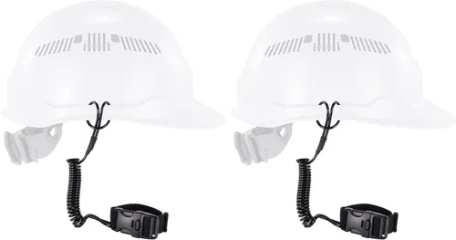 Vista 8 de Cordón en espiral con extremo de hebilla, diseño sin enganches, se fija fácilmente a cascos, herramientas o pequeños objetos de valor, capacidad
