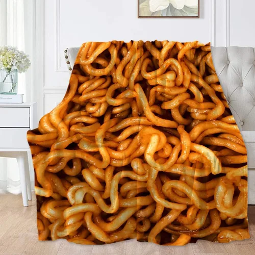 Vista 33 de Manta de frijoles horneados 3D para niñas, niños, suave y acogedora manta de vellón divertida para cama, sofá, sillas, para todas las estaciones