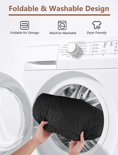Vista 6 de Funda para asiento de automóvil, impermeable, color negro
