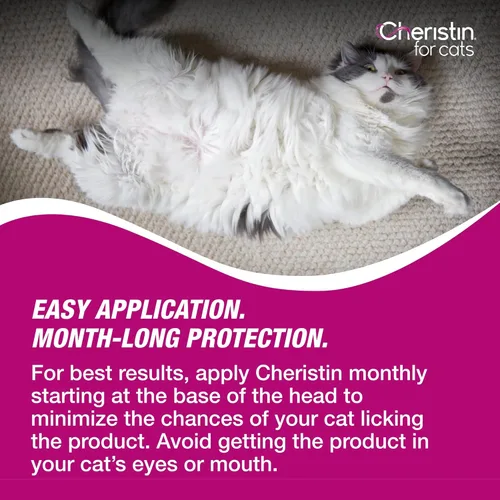 Vista 8 de Cheristin Tratamiento y prevención de pulgas para gatos Tratamiento tópico de pulgas de acción rápida para gatos de más de 1.8 libras 1 unidad