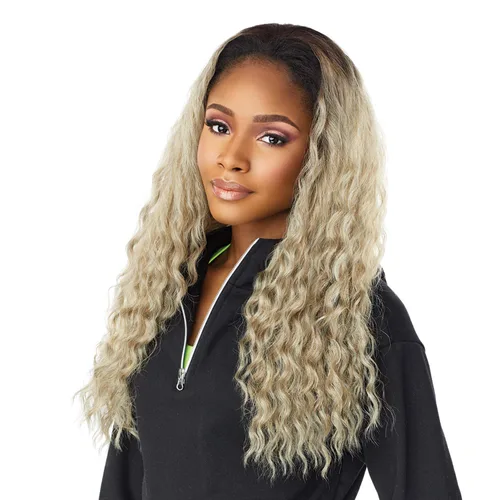 Vista 5 de Sensationnel Media peluca N Pony Wrap Instant Up N Down UD 7 (T4/ASHBLONDE)