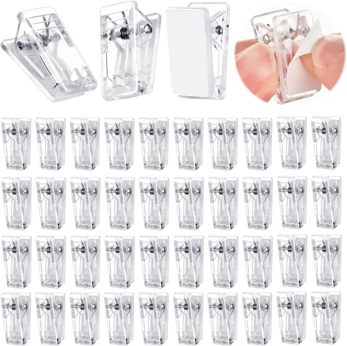 Vista 10 de Clips adhesivos para colgar, 25 clips de tapiz para colgar en la pared y organizar tarjetas Hanging, Card Organization