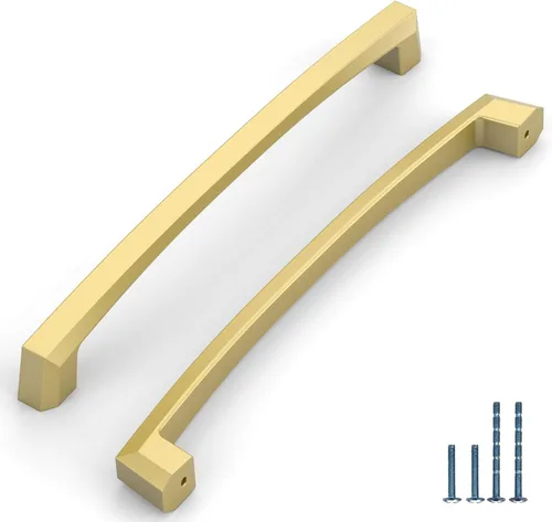 Vista 29 de Paquete de 10 manijas de gabinete de cocina de 3 pulgadas (76mm) color latón envejecido, accesorios para cajones de gabinete de cocina, tiradores