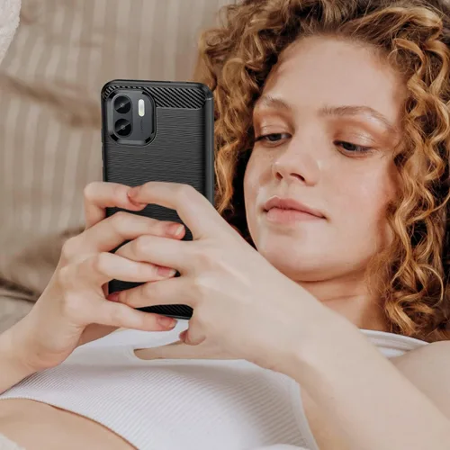 Vista 7 de Funda para teléfono xiaomi Redmi A1/A2, a prueba de golpes, resistente a los arañazos, TPU suave, para Redmi A1/A2 funda (negro)